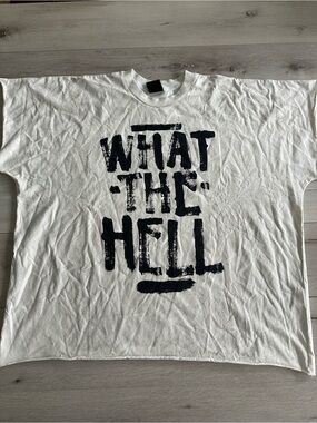 Saint Michael Choooself Created by Soul What The Hell? Tee White XL NWOT IN PKG